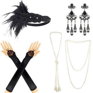 1920s Accessoriess Themed Costume Mardi Gras Party Prop Additions To Flapper🐭